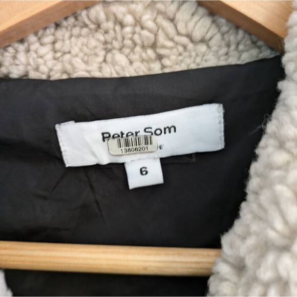 Peter Som Sherpa Leather Jacket Size 6 - Picture 6 of 9